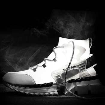 Fund Gros Pantofi De Alergare Pentru Bărbați Adidași De Culoare Albă În Aer Liber Mare Sus Pantofi Sport Barbat De Formare Atletic Jogging Zapatillas De Dimensiuni Mari
