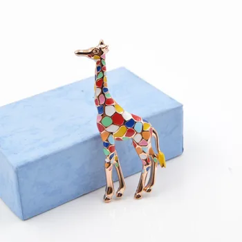CINDY XIANG Email Girafa Broșe pentru Femei Animale Drăguț Pin Broșă Moda Bijuterii de Culoare de Aur Cadou Pentru Copii Rafinat Brose