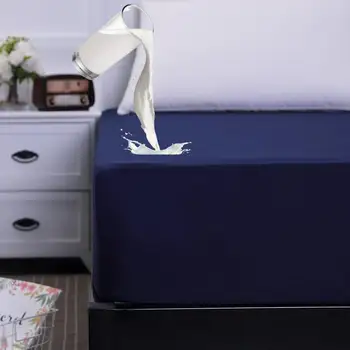Rezistent la apa Saltea Capac Albastru Alb Gri Cearceaf Pat Acasă Protector Ploșniță Mașină de spălat cuvertură de pat matlasate