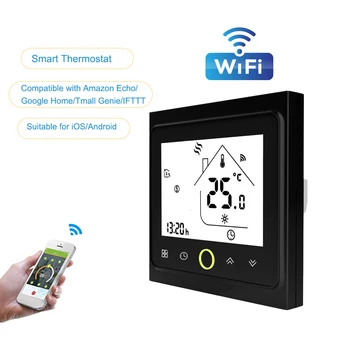 BHT-002GBLW WiFi Acasă Digital Controler de Temperatura Termostat pentru Cazan pe Gaz de Control Acasă Termostat de Cameră Caldă