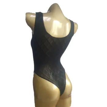 Femei Sexy Strălucitoare Vedea Prin High Cut Body Transparent, Deschis Picioare Lenjerie Erotica Lenjerie De Corp, Costume De Club F11