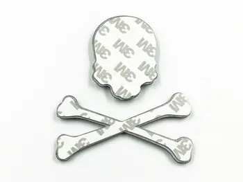 Aur oase încrucișate Craniu de Metal Logo Emblema, Insigna Decal Rezervor Autocolant Cafe Racer ATV-uri