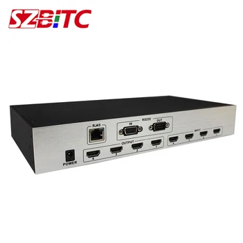 SZBITC 4K HD Matrice 4x4 Comutator Video Splitter 4 în 4 Controler Video EDID RJ45 RS232 cu Control de la Distanță