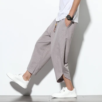 Streetwear Bărbați Vintage Pantaloni Harem Drop Crotch Bumbac Hip-hop Bărbați Femei Pantaloni Casual Streetwear Pantaloni Largi de Oameni 2021