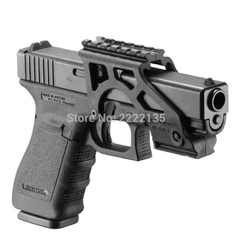 Tactic Pistol de Aplicare Rail Mount cu 20mm Weaver Picatinny Pentru Glock 17 19 Universal Feroviar de Aplicare a Monta Accesorii de Vânătoare