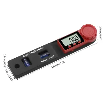2 in 1 Digital Unghi Finder Inclinometer Spiritul la Nivel de Unghi Conducător Electronice Goniometru Raportor de Unghi Instrument de Măsurare