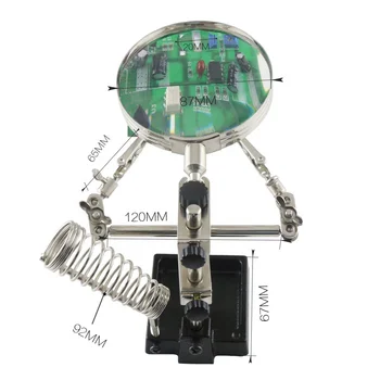 Cel MAI 268Z 5x Sudare Lupă de Mână Lipit de Reparații Instrument Lupă de masă Electronice de Inspecție de reparații telefon
