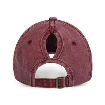 Design Nou Coada De Cal Șapcă De Baseball Pentru Femei Snapback Șapcă De Baseball Se Spală Pălării De Sex Feminin Sport Capace De Culoare Solidă Os Gorras