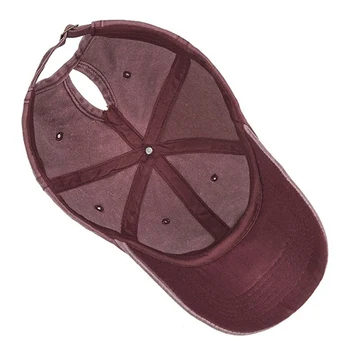 Design Nou Coada De Cal Șapcă De Baseball Pentru Femei Snapback Șapcă De Baseball Se Spală Pălării De Sex Feminin Sport Capace De Culoare Solidă Os Gorras