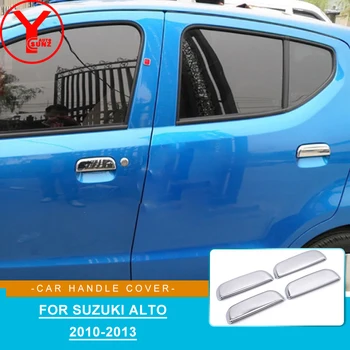 Mânerul ușii de Protecție care Acoperă Fit Pentru Suzuki Alto 2010 2011 2012 2013 ABS Cromat Mâner de Ușă Placă de Acoperire Exterior Accesorii