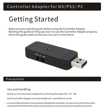 Wireless Controller cu Fir Convertor Adaptor pentru Nintendo Comutator NS PS3 PC-Adaptor pentru Windows 10 Laptop-uri