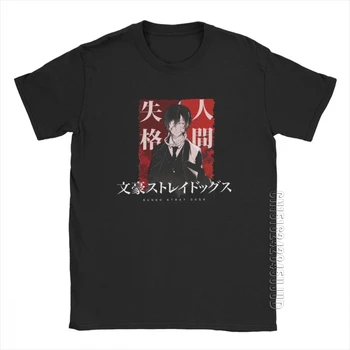 Oamenii BSD Dazai Osamu Bungo Câini Vagabonzi Tricouri Bungo Anime Bsd Manga Topuri O de Gât Hipster din Bumbac Tricou Plus Dimensiune T-Shirt
