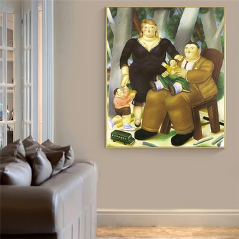 Familiei Prezidențiale de Fernando Botero Panza Picturi Pe Perete Postere de Arta Si Imprimeuri Nordice Arta Poze Haioase Cuadros