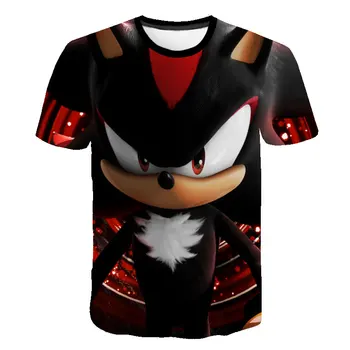 Moda pentru Copii Haine Baieti tricou Sonic Ariciul Haine Sonic tricou Copil Haine de Fată Adolescent Topuri Tricou tricouri Fete