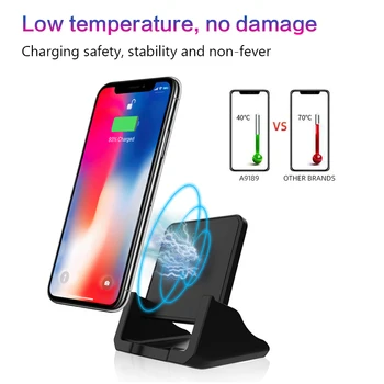10W Qi Rapid Încărcător Wireless Pentru iphone X Xs Max Xr 8 plus Samsung S10 S9 S8 S7 S6 Suport de Telefon Mobil Încărcător Wireless Stand