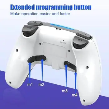 Pentru PS4, PS5 Gamepad Bluetooth Controler de Joc fără Fir cu Butoane Programabile 4.0 Bluetooth Șase Axe Duble Vibrații