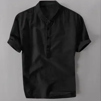 De vară pentru Bărbați Lenjerie tricou maneca scurta top de sex masculin culoare pură tricou Casual negru gri alb tricouri