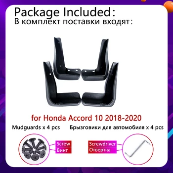 4BUC Spate Noi Apărători de noroi Pentru Honda Accord 10 2018 2019 2020 Placare Stropi de Noroi aparatori de Noroi Mudflap Proteja Accesorii Auto