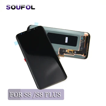 LCD pentru SAMSUNG Galaxy S8 Display S8 Plus G950 G950F G955 G955F Ecran Tactil Digitizer Asamblare cu instrumente