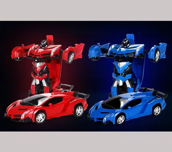 Noi 2 in 1 RC Jucărie Mașină de Transformare Roboți de Conducere Auto Vehicul Sport Modele de Masini Masina Control de la Distanță RC Jucărie Cadou pentru Baieti de Jucărie