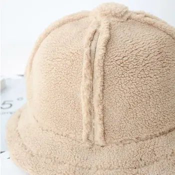 Femeile Reversibile Capac de piele de Căprioară Faux Blana Fleece Fapt Pălării de Iarnă Casual Palarie Cald U50C