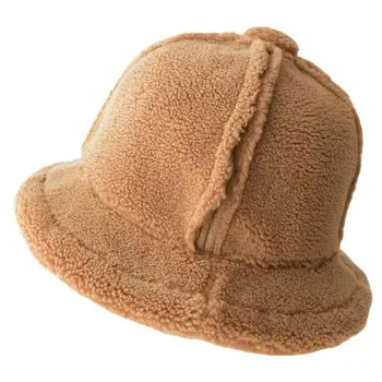 Femeile Reversibile Capac de piele de Căprioară Faux Blana Fleece Fapt Pălării de Iarnă Casual Palarie Cald U50C