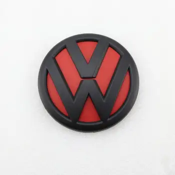 100mm Negru Mat Rosu din Spate a Capacului Portbagajului Insigna Masina de Înlocuire Logo Emblema pentru Volkswagen Jetta MK6 2011 2012 2013