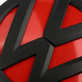 100mm Negru Mat Rosu din Spate a Capacului Portbagajului Insigna Masina de Înlocuire Logo Emblema pentru Volkswagen Jetta MK6 2011 2012 2013