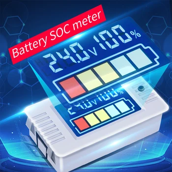 PZEM-023 0-100v LCD Color Voltmetru Digital de Panou Contor Electric Tester Baterie de Litiu de Plumb-acid Baterie