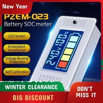PZEM-023 0-100v LCD Color Voltmetru Digital de Panou Contor Electric Tester Baterie de Litiu de Plumb-acid Baterie