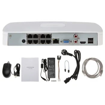 Dahua 4K NVR NVR4108-8P-4KS2 8CH cu 8 POE NVR4116-8P-4KS2 16ch cu 8PoE porturi Lite Recorder Video de Rețea