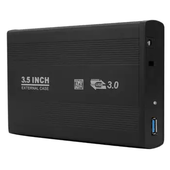 UE Plug 3.5 inch 5Gbps Hard Disk Caz SATA pentru USB3.0 Adaptor HDD Extern Cabina cu Cablu USB pentru PC si Laptop
