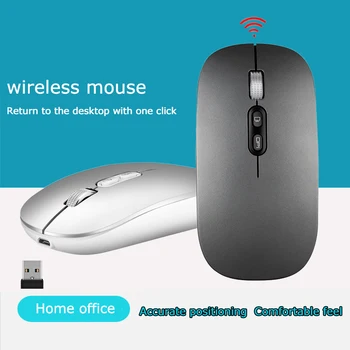 5.0 Bluetooth Wireless Mouse-ul pentru Apple iPad Reîncărcabilă Ergonomic Cu USB Optic Pentru Calculator PC