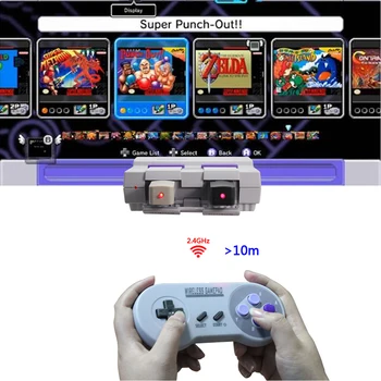 Wireless Gamepad-uri 2.4 GHZ Joypad Controler Joystick pentru SNES Super Nintendo Classic MINI Consola de la distanță Accesorii