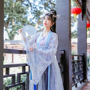 Vechi Hanfu Rochie Dans Popular Costum Femei Dinastiei Han Prințesă Zână Hanfu Rochie Stil Oriental Dans Îmbrăcăminte Fata Cosplay