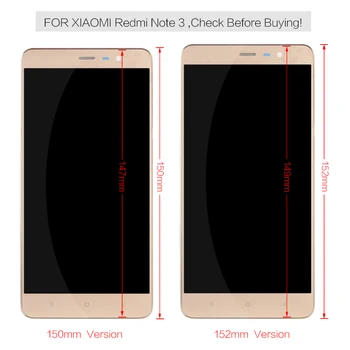 Testat Pentru Xiaomi Redmi Note 3 Pro Prim-LCD Touch Screen Digitizer Plin de Asamblare 5.5