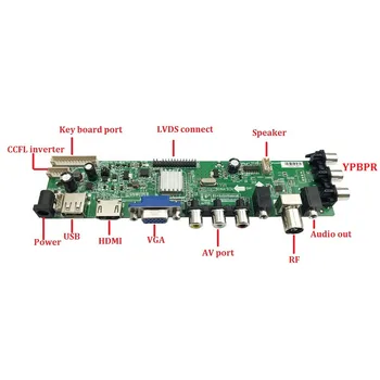 Kit Pentru LTM220MT05 1680X1050 controler de bord 2 CCFL HDMI USB LVDS 30pin DVB-T, DVB-T2 TV cu ecran Panou digital de 22