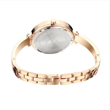 MONEDELE de Aur de Moda pentru Femei Ceasuri 9012 din Oțel Inoxidabil Ultra subțire de Cuarț Femeie Romantic Ceas Ceasuri Femei Montre Femme