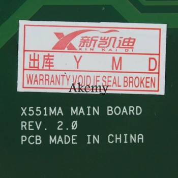Amazoon X551MA placa de baza Pentru Laptop Asus X551MA X551M X551 F551MA D550M Test original, placa de baza 2 Core N2840