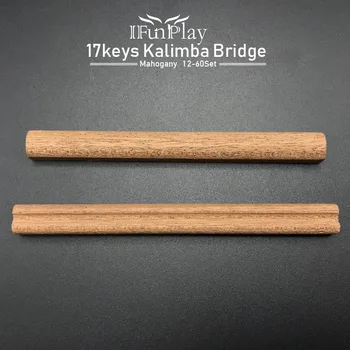 12Set DIY Mahon Degetul mare Pian Bridge Pod de Lemn pentru 17Keys Kalimbas Mbiras Instrument Muzical en-Gros