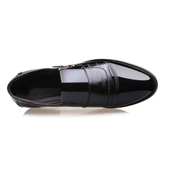 Barbati Pantofi de Afaceri Clasic de Moda Rochie de Pantofi Formale Pionted Toe Birou Oxford Zip din Piele PU de Dimensiune Mare 38-48 de sex Masculin de pantofi
