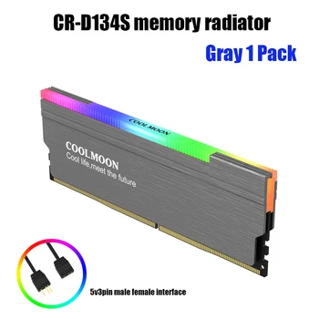 Coolmoon RAM Cooler Memorie Vesta de Radiator din Aluminiu Pentru memorii ram Radiator Radiator 5V 3Pin ARGB Placa de baza AURA de SINCRONIZARE