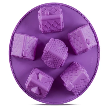 6 Casa Mica de Silicon Tort Mucegai 3D Handmade Fondant de Ciocolata Cupcake Fondant de Copt Mucegai Tort de Nunta Instrumente