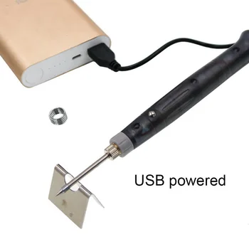 Pocket-size USB Exigibilă ciocan de Lipit cu Suport USB Portabil de Lipit Pen 5V 8W Mini Buton de tip Electric