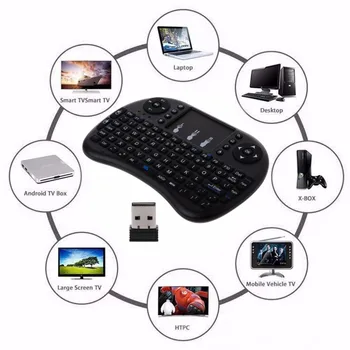 Engleză 2.4 GHz Wireless i8 Tastatura Touchpad-ul Fly Air Mouse-ul Pentru iPad Android Smart TV PS3 Mini Tastatură de Gaming C26