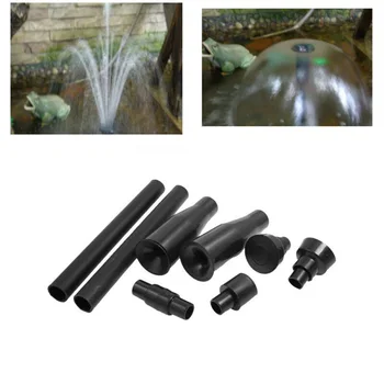 8*din material Plastic Duze Fântână Set Negru Acasă Multi-funcțional Grădină Capul Duzei Curte și Grădină Decor 4 Duze Diferite