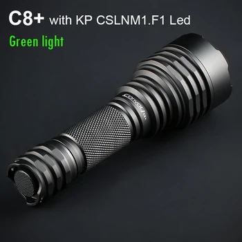 Convoiul Lanterna C8 Plus cu KP CSLNM1.F1 Lumina Verde Linterna Led-uri Lanterna de Vanatoare Lanterna EDC 18650 Flash de Lumină de Lucru Latarka