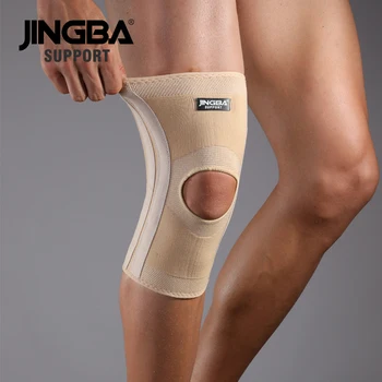 JINGBA SUPORT Elastic genunchiera suport de primăvară genunchi pad volei baschet genunchi protector rodillera deportiva