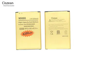 Ciszean 3x B800BC 4200mAh Aur Înlocuire Baterie Pentru Samsung Galaxy Note3 Note 3 III N9000 N9006 N9005 N900 N900A N7200 N9002