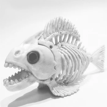 Halloween Simulat Schelet de Pește Groază Oase de Animale Amuzant din Plastic elemente de Recuzită de Partid Provizii pentru Acasă Bara de Învățare Școală